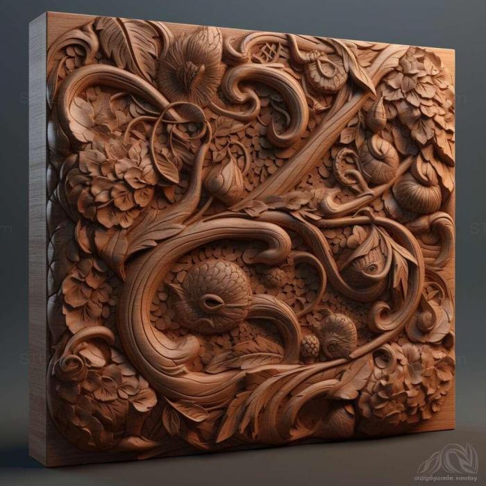 Patterns and decorations (stl Cynapes 3, PATTERN_2031) 3D models for cnc